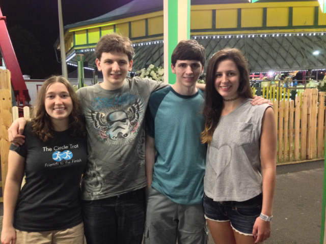 Cass, Celia, Matty, Bridget 2, Rye Playland, Rye, NY