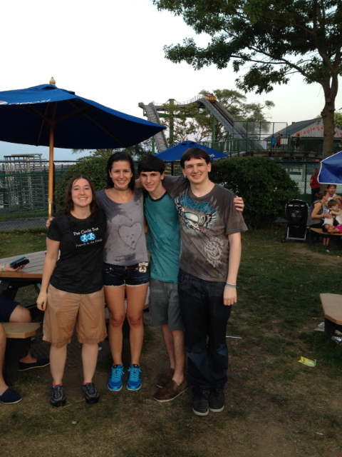 Cass, Bridget, Matty, Celia 1 at Rye Playland, Rye, NY