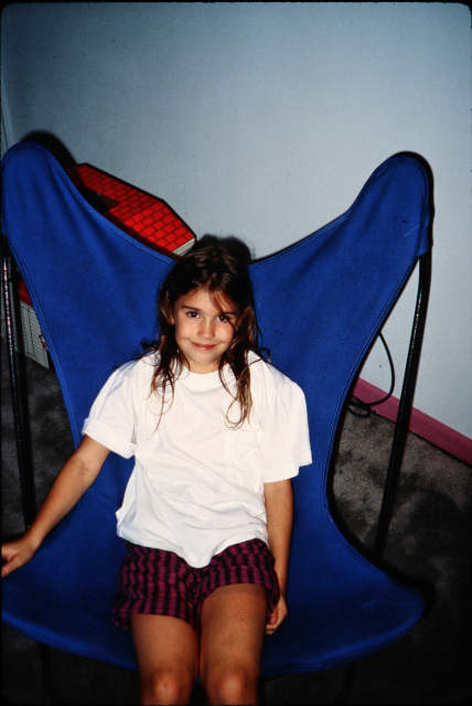 1990-09-14 Sarah after Rehearsal Dinner, Gillies Lane, Norwalk, CT J15S-24