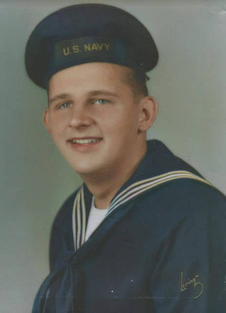 Ed sailor portrait COLORIZED