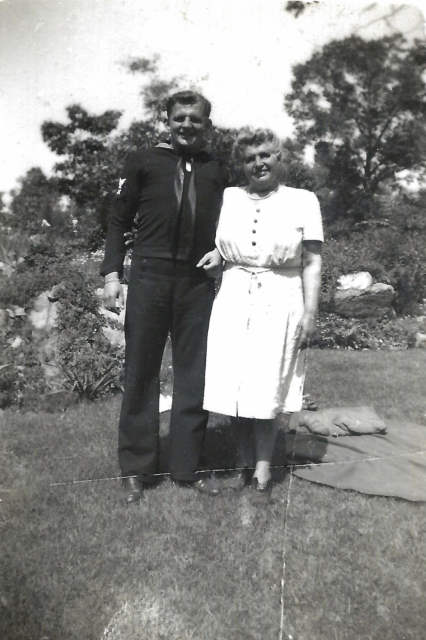 1951ish Ed in Uniform with Grandma D