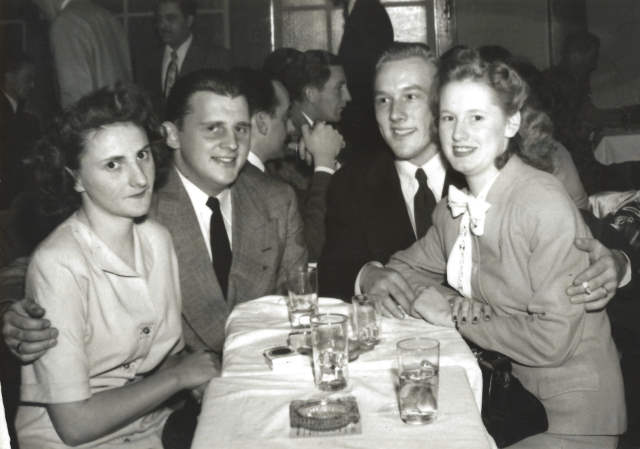 1954ish Ed and Mr. Anderson with Dates at Waller's Post Lodge, Larchmont, NY
