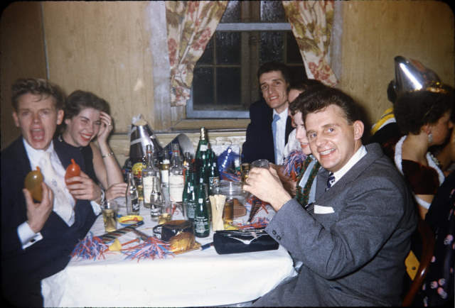 1954-12 Pat and Ed at New Year's Party I27S-08